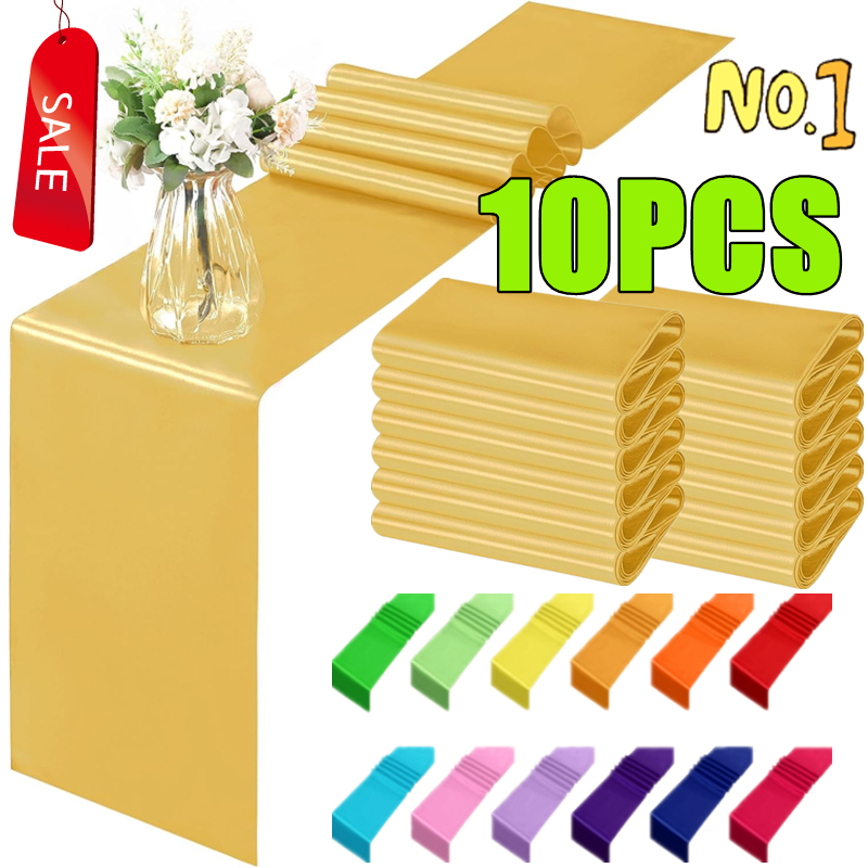 Table Runner Sequin - New 10-1PC Shiny Satin Banquet Wedding