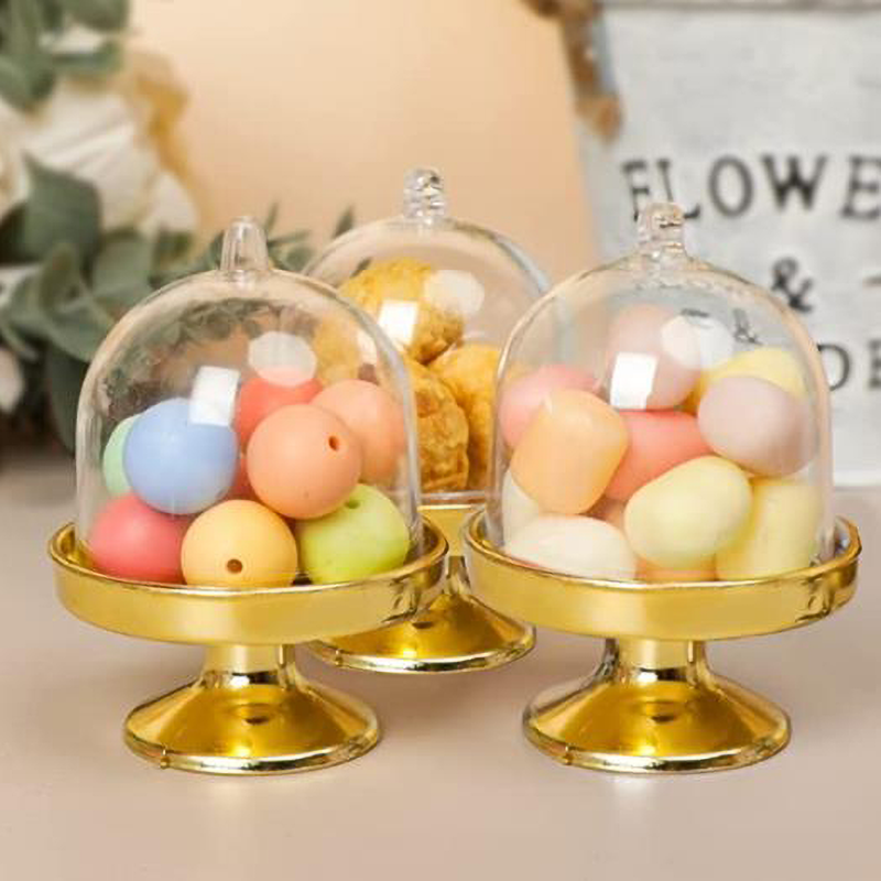 Wedding Supply In Bulk - Plastic Mini Cake Stand with Dome