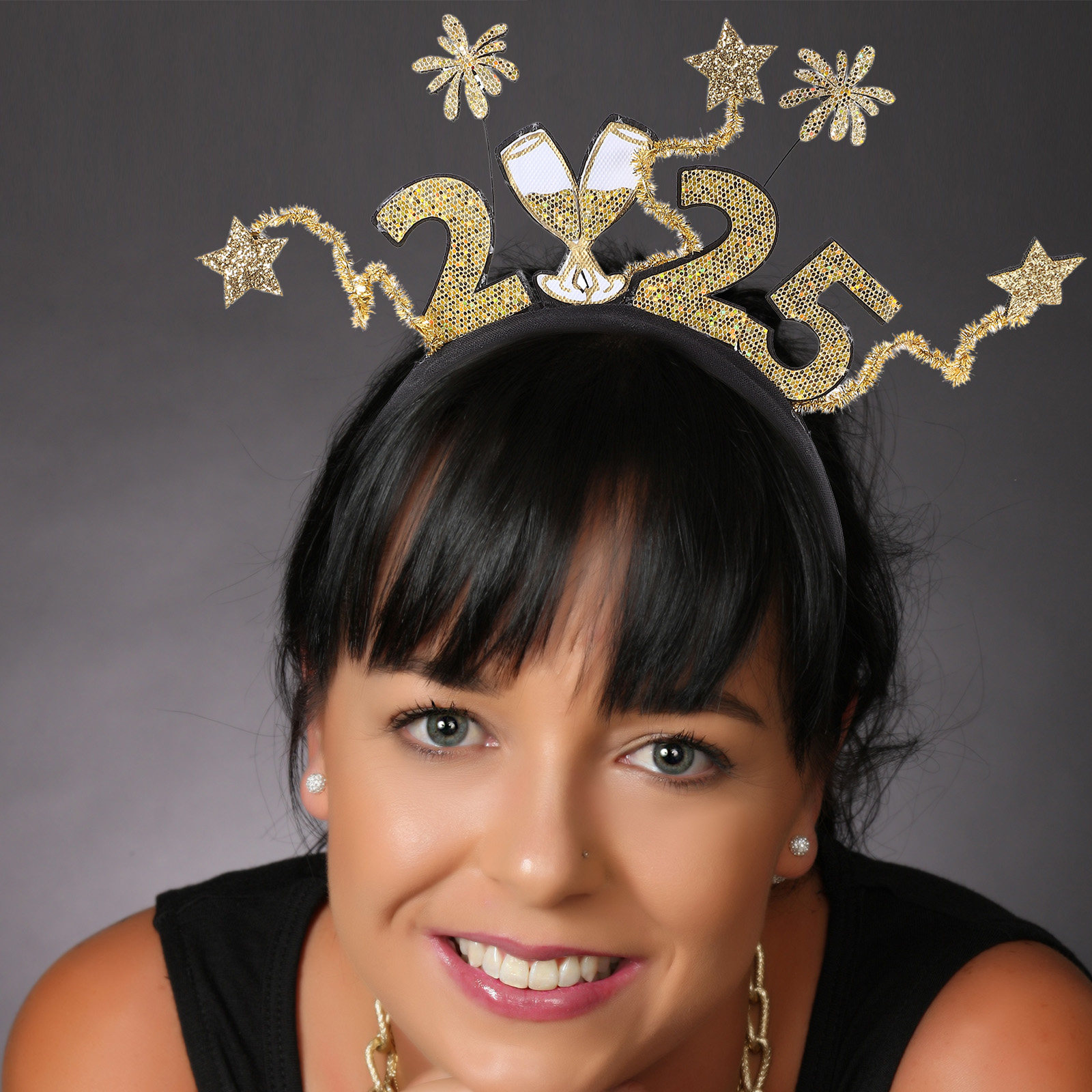 Photo Booth Prop - 2025 Number Headband New Year's Eve