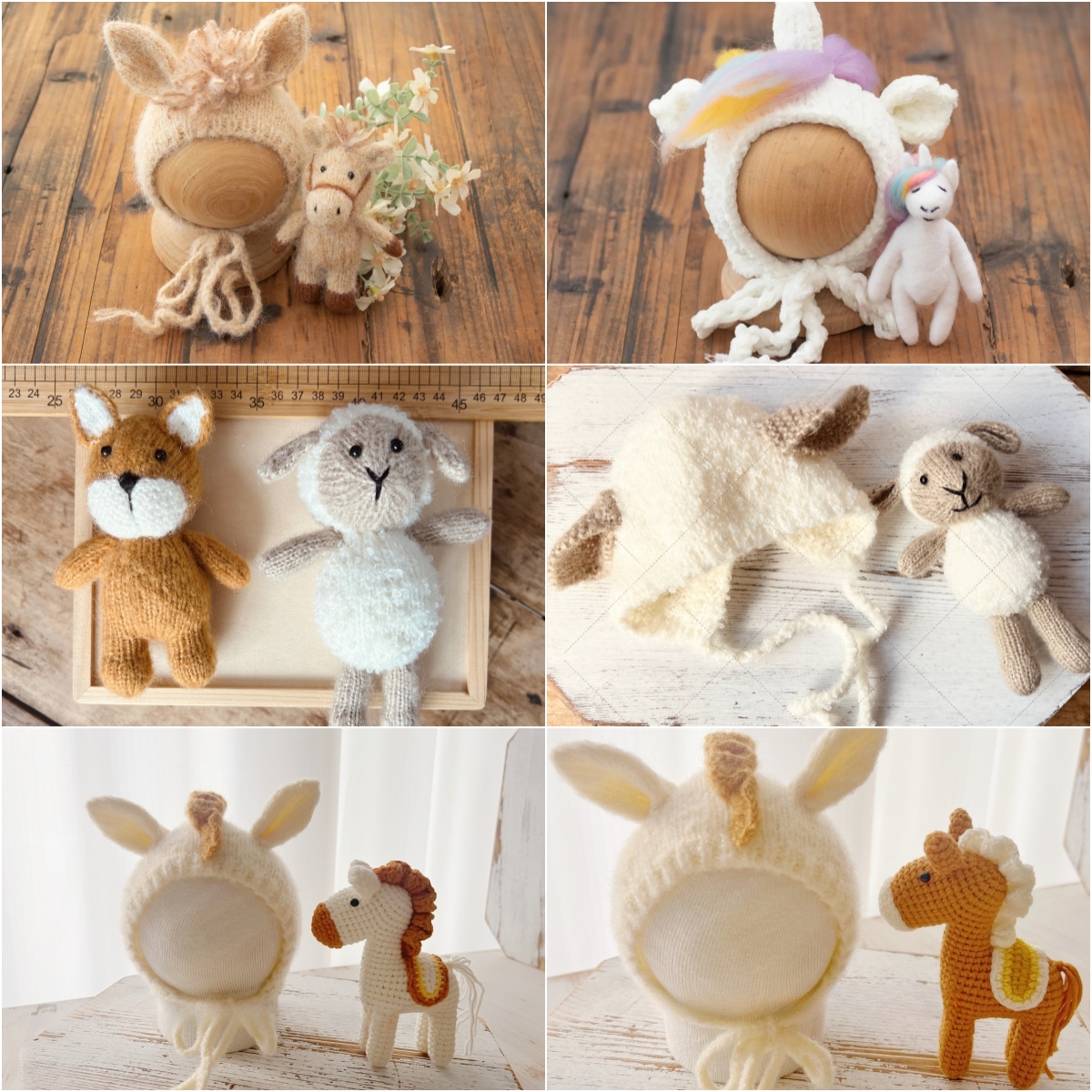 Photo Booth Prop - Newborn Photography Props Cute Handmade Knitted