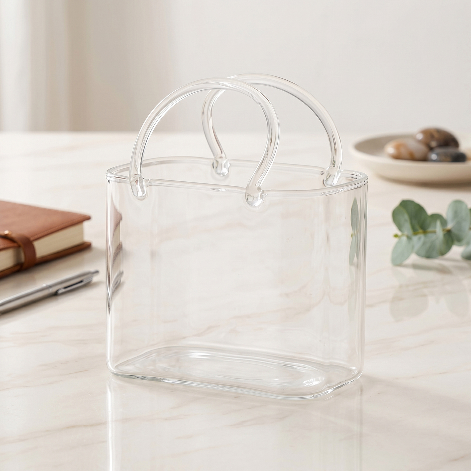 Glass Purse with Glass Straw C - Flower Girl Basket incelemesi ve fiyatı
