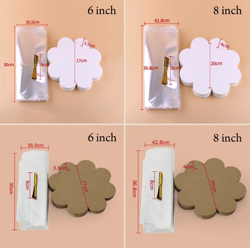 10pcs 6/8inch Chiffon Cake Pac - Wedding Supply Shops incelemesi ve fiyatı