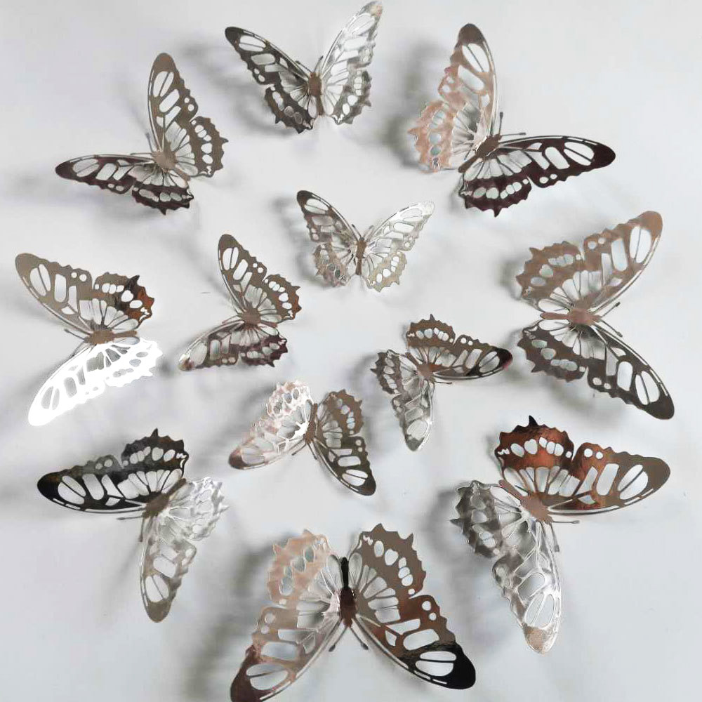 12Pcs/Set Gold Silver Hollow B - Wedding Package Gold incelemesi ve fiyatı