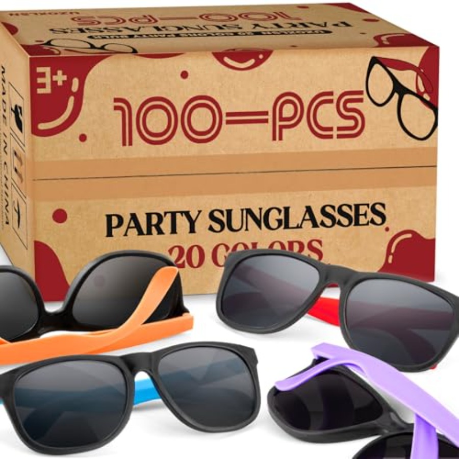 100 Pack Neon Color Sunglasses - Wedding Supply In Bulk incelemesi ve fiyatı