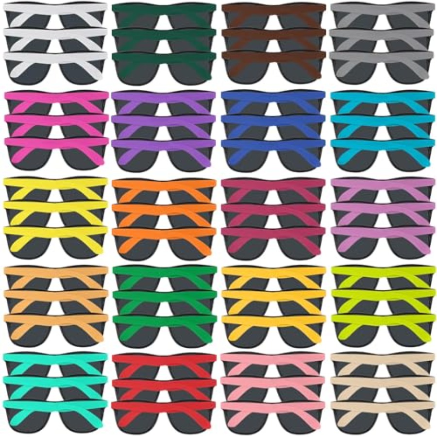 100 Pack Neon Color Sunglasses - Wedding Supply In Bulk incelemesi ve fiyatı