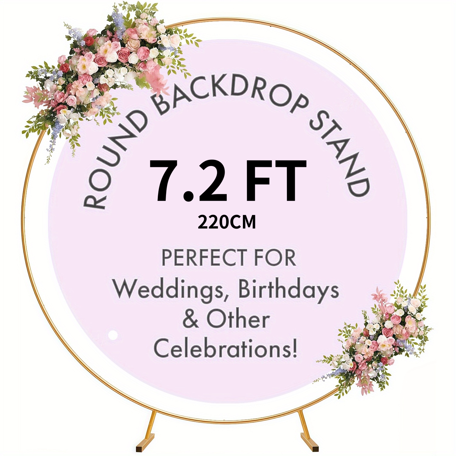 5.9-6.6-7FT Metal Circular Bal - Wedding Balloon Arch incelemesi ve fiyatı
