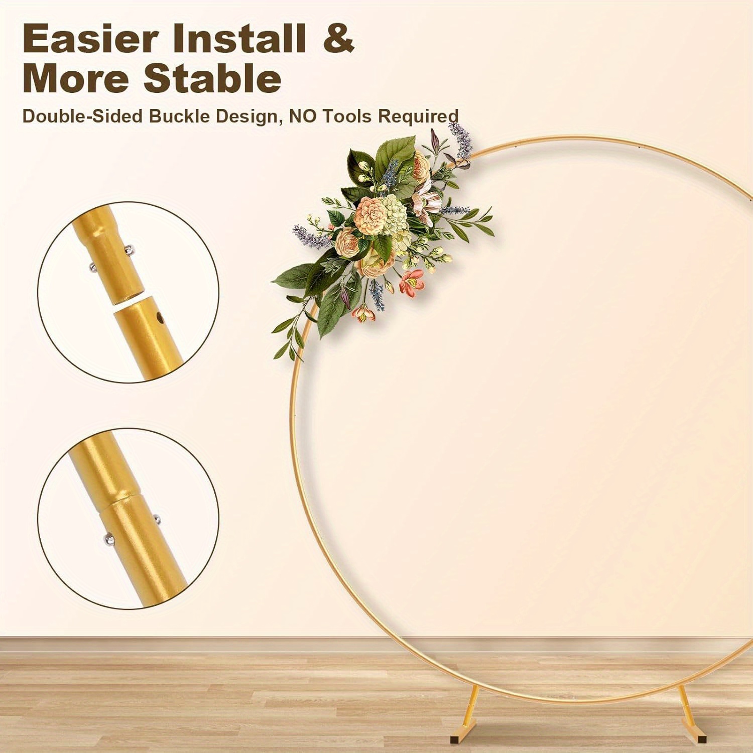 5.9-6.6-7FT Metal Circular Bal - Wedding Balloon Arch incelemesi ve fiyatı