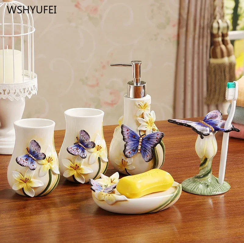 5Pcs Direct sales new garden b - Wedding Bathroom Supply Kit incelemesi ve fiyatı