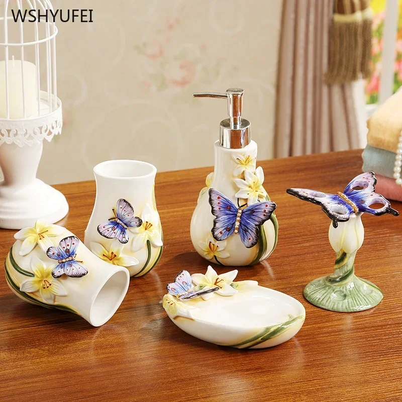 5Pcs Direct sales new garden b - Wedding Bathroom Supply Kit incelemesi ve fiyatı