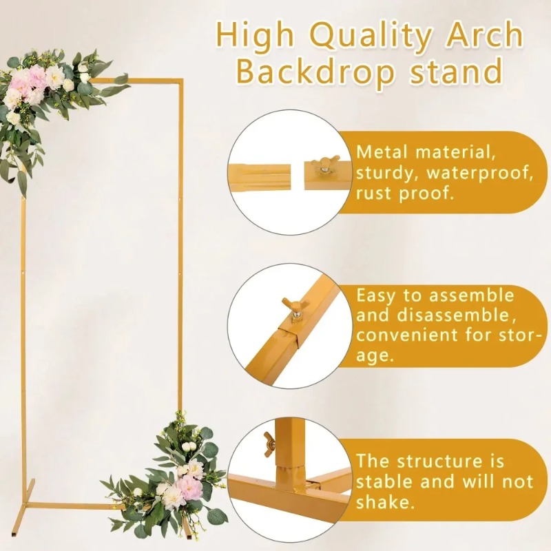 Wedding Arch 6.6FT X 6.6FT Squ - Wedding Balloon Arch incelemesi ve fiyatı