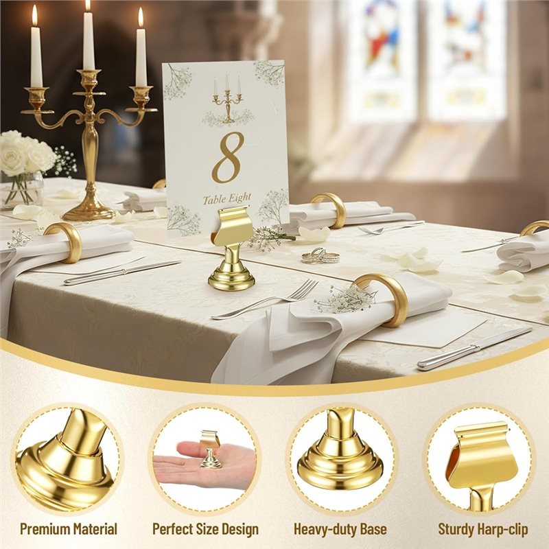 ~Latest Model 12Pcs Gold Mini  - Table Number Gold incelemesi ve fiyatı