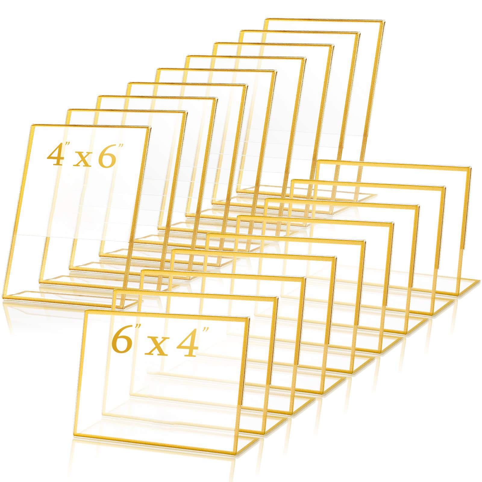 Gold Frame Acrylic Sign Holder - Table Number Gold incelemesi ve fiyatı