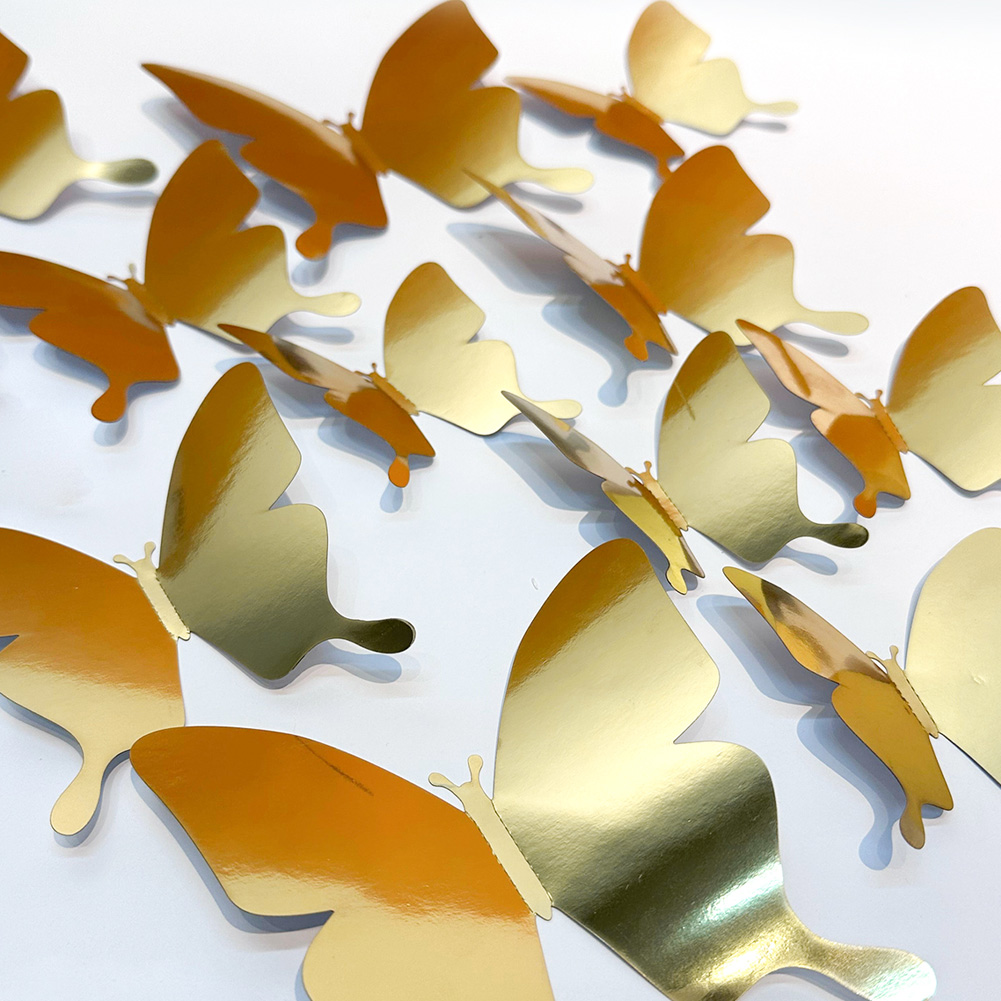 12 Pcs Gold Silver Reflective  - Wedding Package Gold incelemesi ve fiyatı