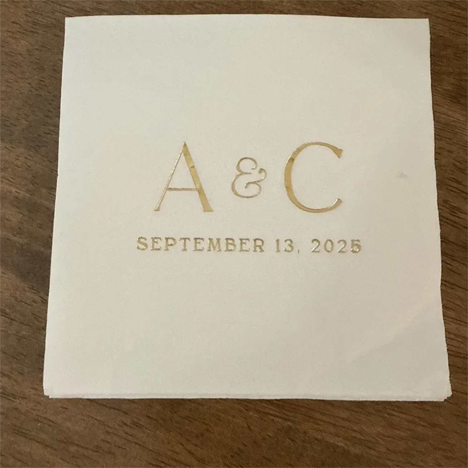 Wedding Cocktail Napkins Initi - Wedding Package Gold incelemesi ve fiyatı