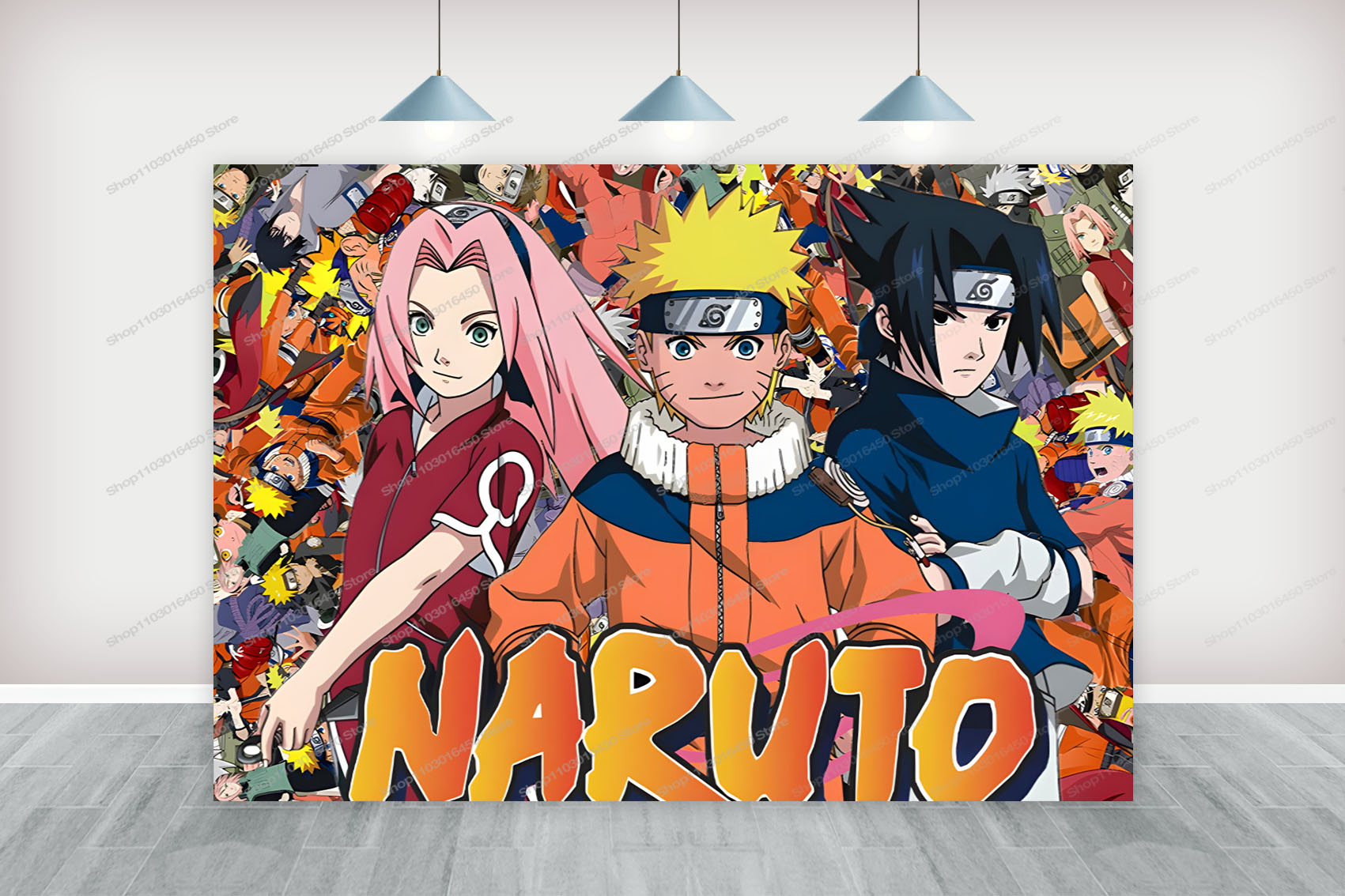 Naruto Backdrop For Boys Birth - Photo Booth Prop incelemesi ve fiyatı