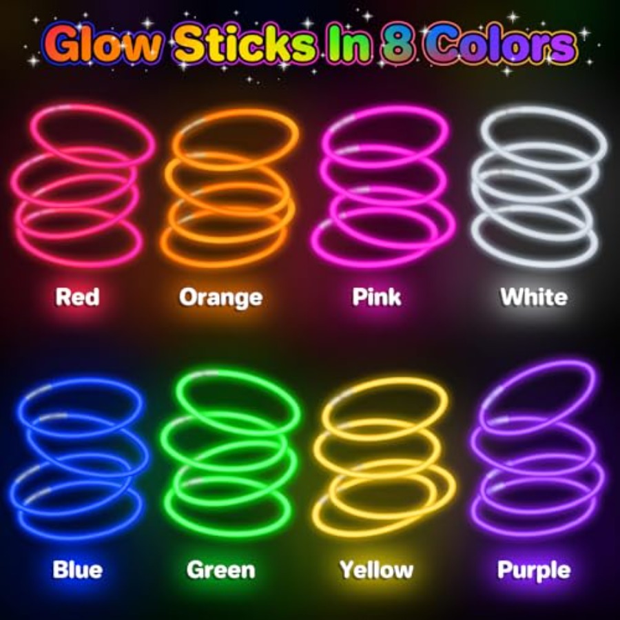 400Pcs Glow Sticks Bulk Party  - Wedding Supply In Bulk incelemesi ve fiyatı