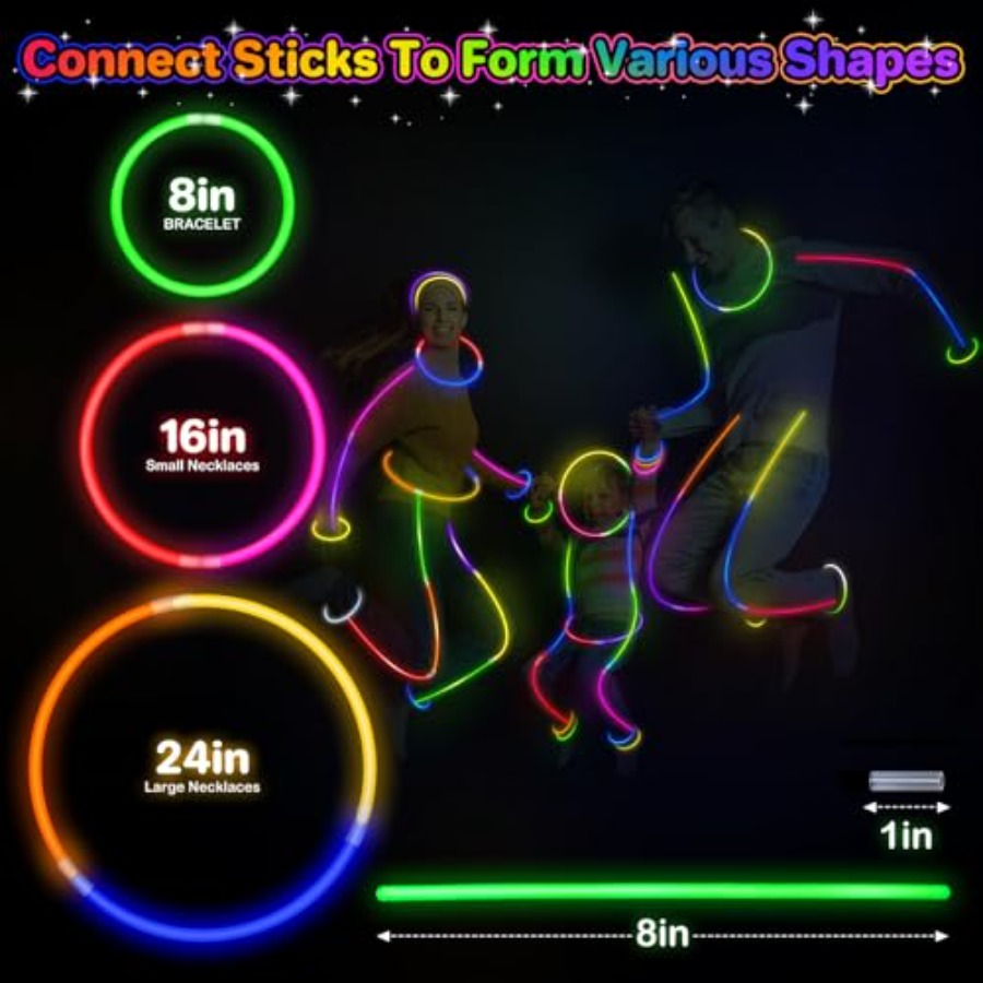 400Pcs Glow Sticks Bulk Party  - Wedding Supply In Bulk incelemesi ve fiyatı