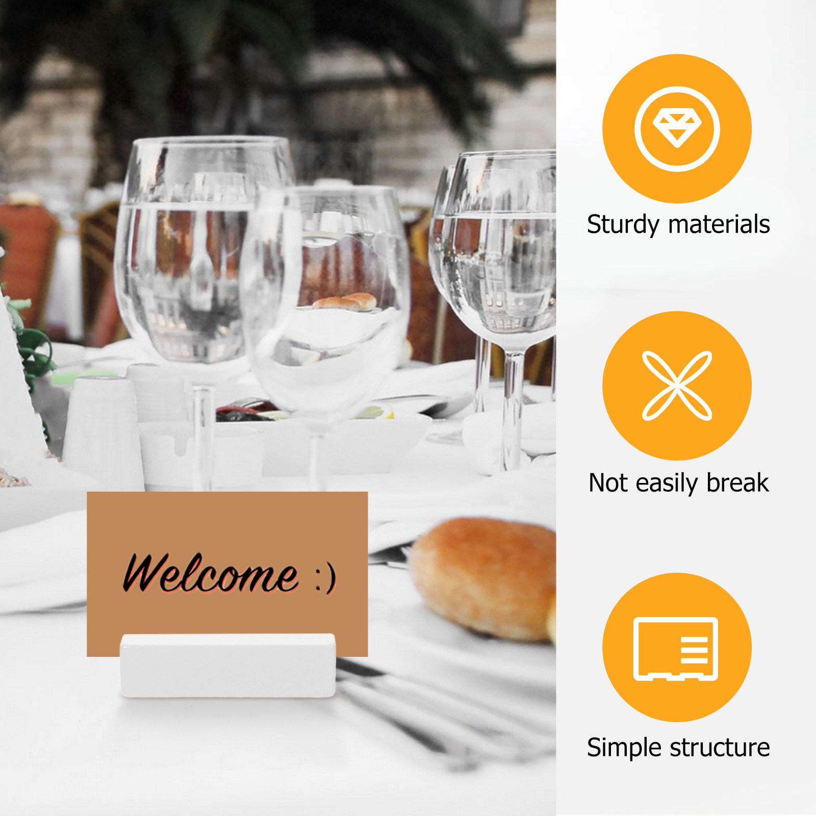 10Pcs Wooden Place Card Holder - Place Card Holder incelemesi ve fiyatı