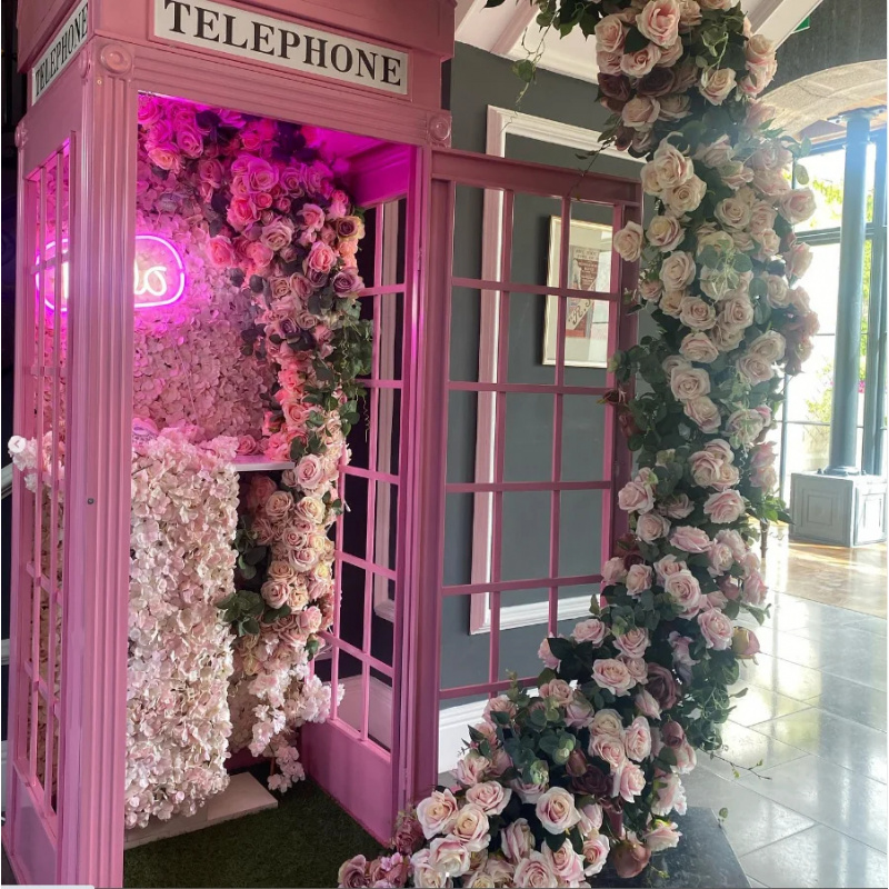 custom.Pink Telephone Booth wi - Photo Booth Prop incelemesi ve fiyatı