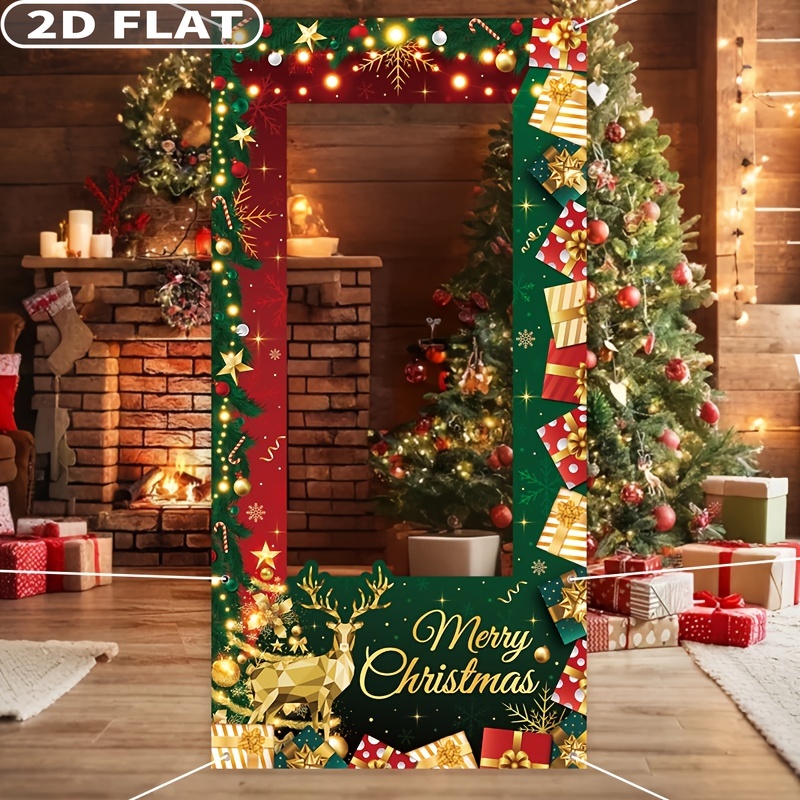 2D FLAT 1 pc Green Christmas P - Photo Booth Prop incelemesi ve fiyatı