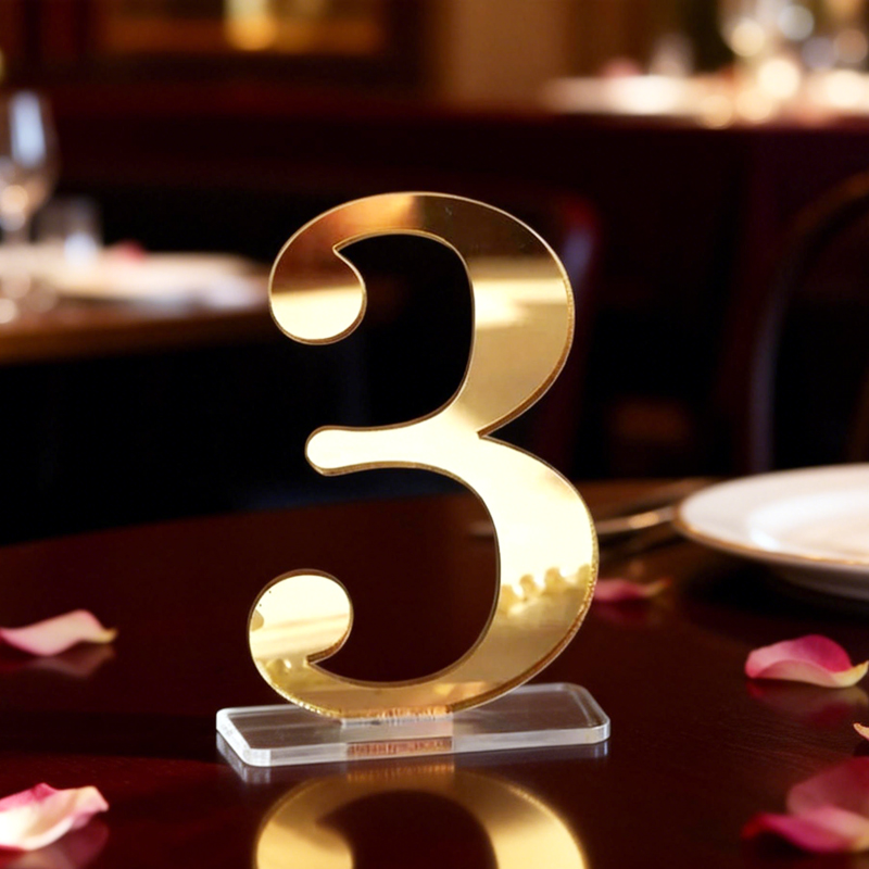 Numbers for Wedding Tables wit - Table Number Gold incelemesi ve fiyatı