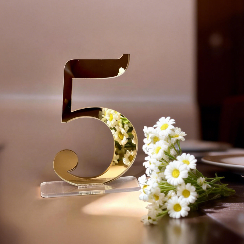 Numbers for Wedding Tables wit - Table Number Gold incelemesi ve fiyatı