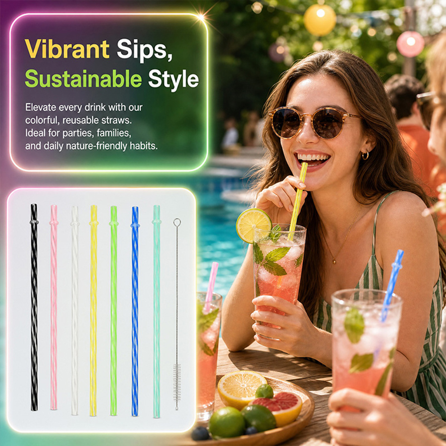 25Pcs Colorful Striped Reusabl - Wedding Supply In Bulk incelemesi ve fiyatı