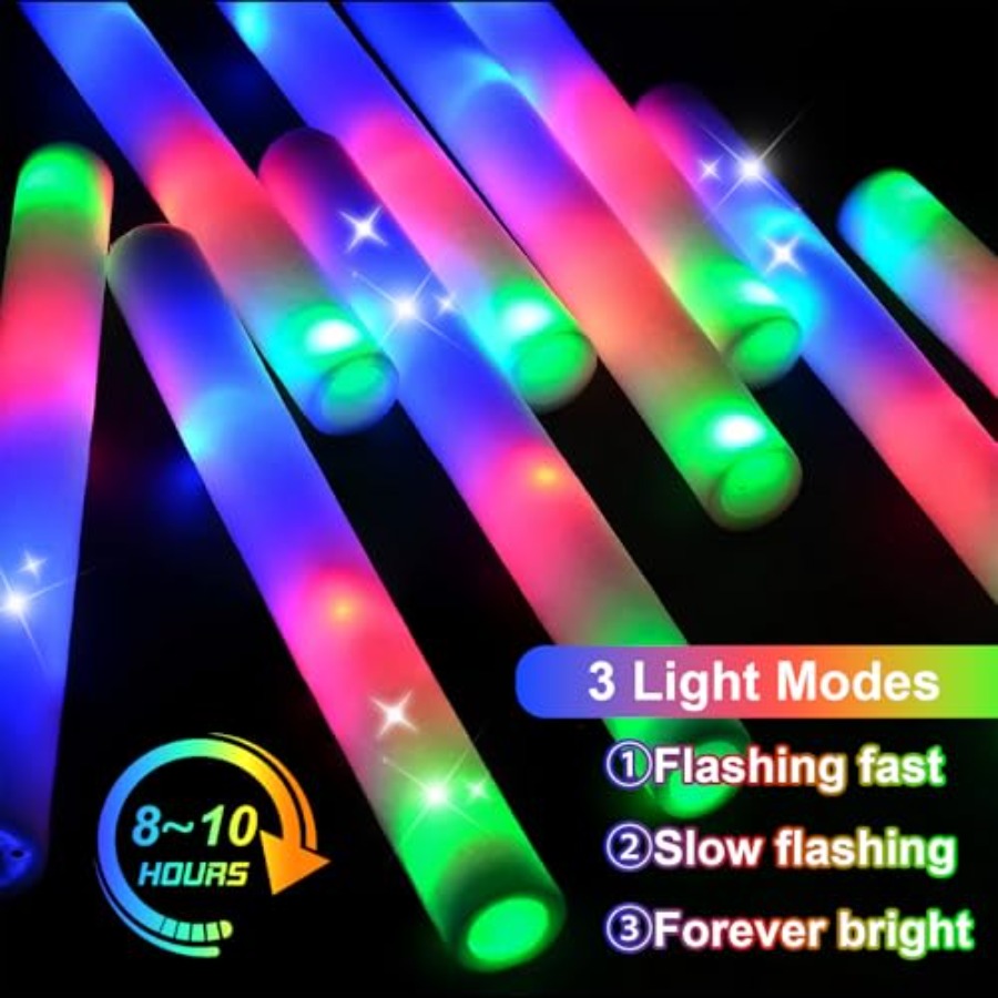 118PCS Foam Glow Sticks Bulk P - Wedding Supply In Bulk incelemesi ve fiyatı