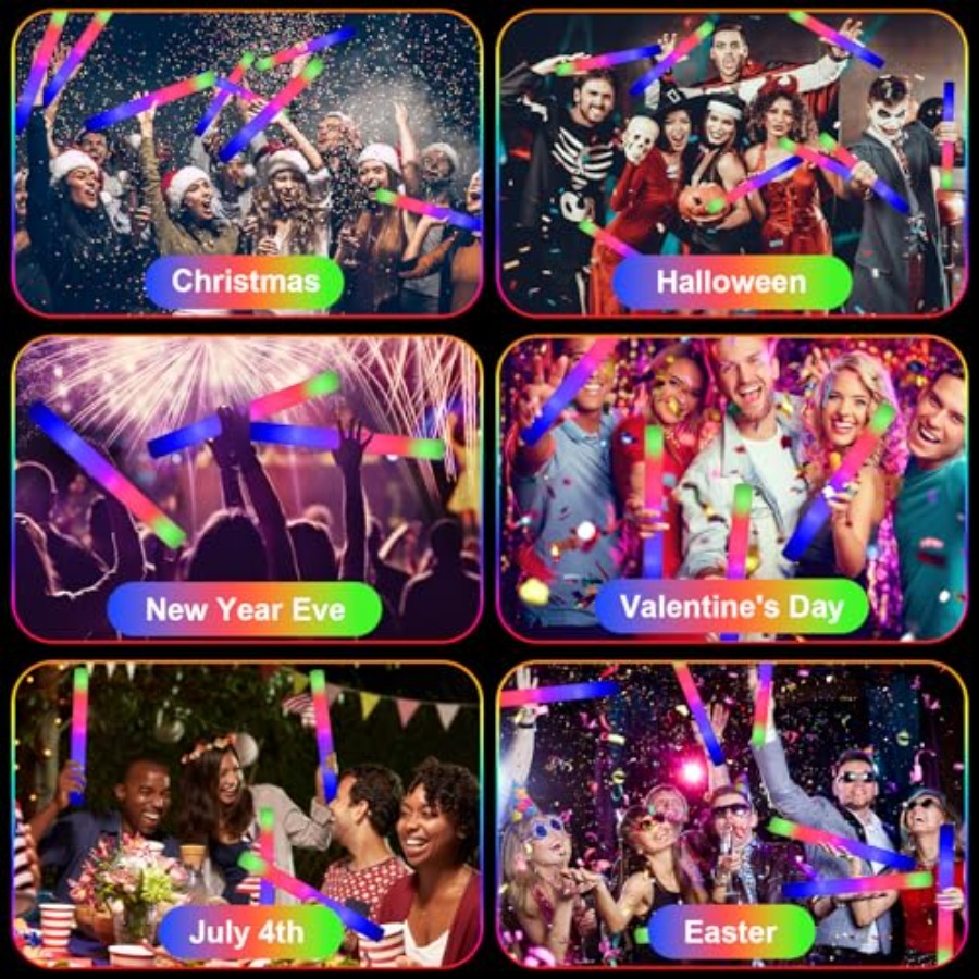 118PCS Foam Glow Sticks Bulk P - Wedding Supply In Bulk incelemesi ve fiyatı