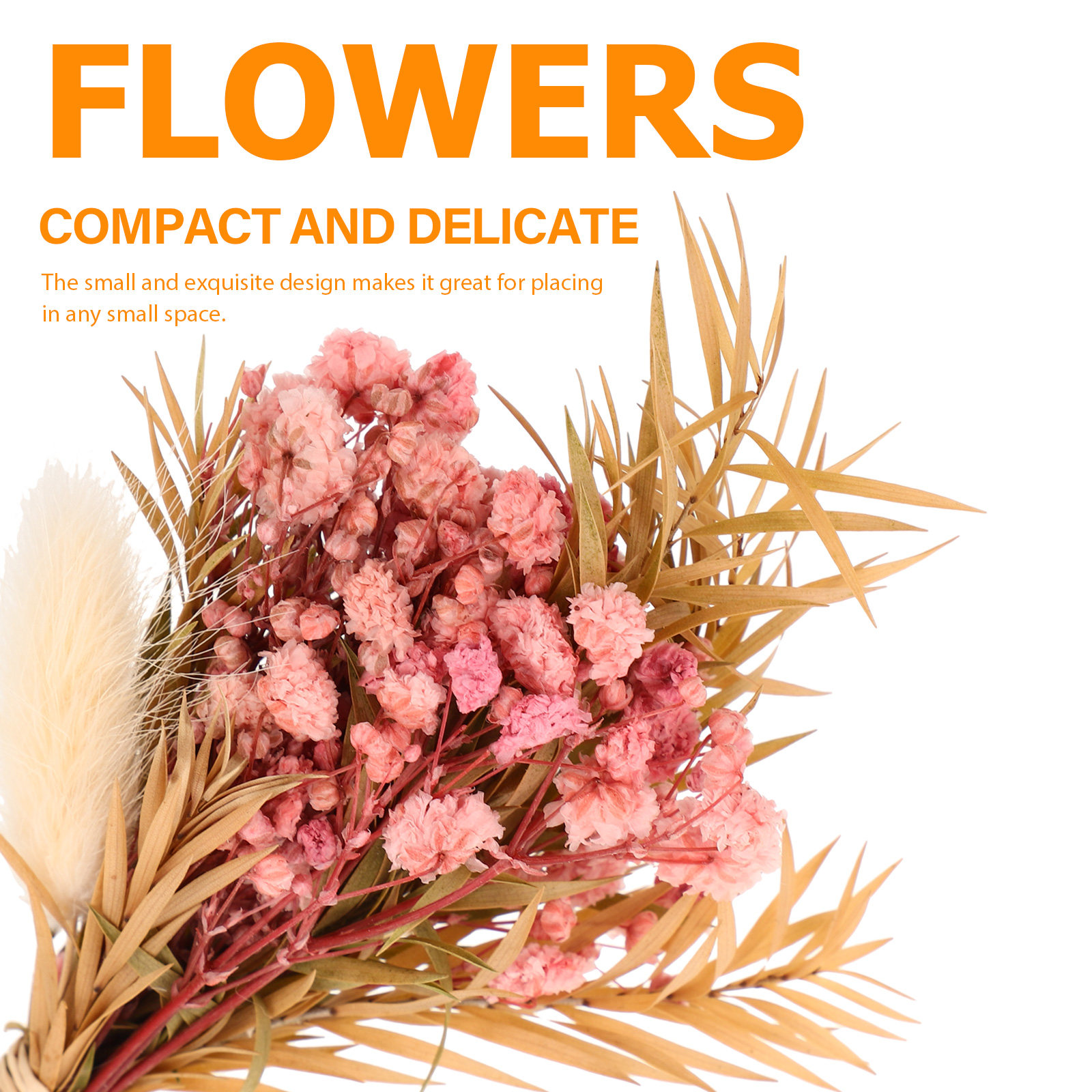 3Pcs Mini Dried Floral Bouquet - Flower Girl Basket incelemesi ve fiyatı