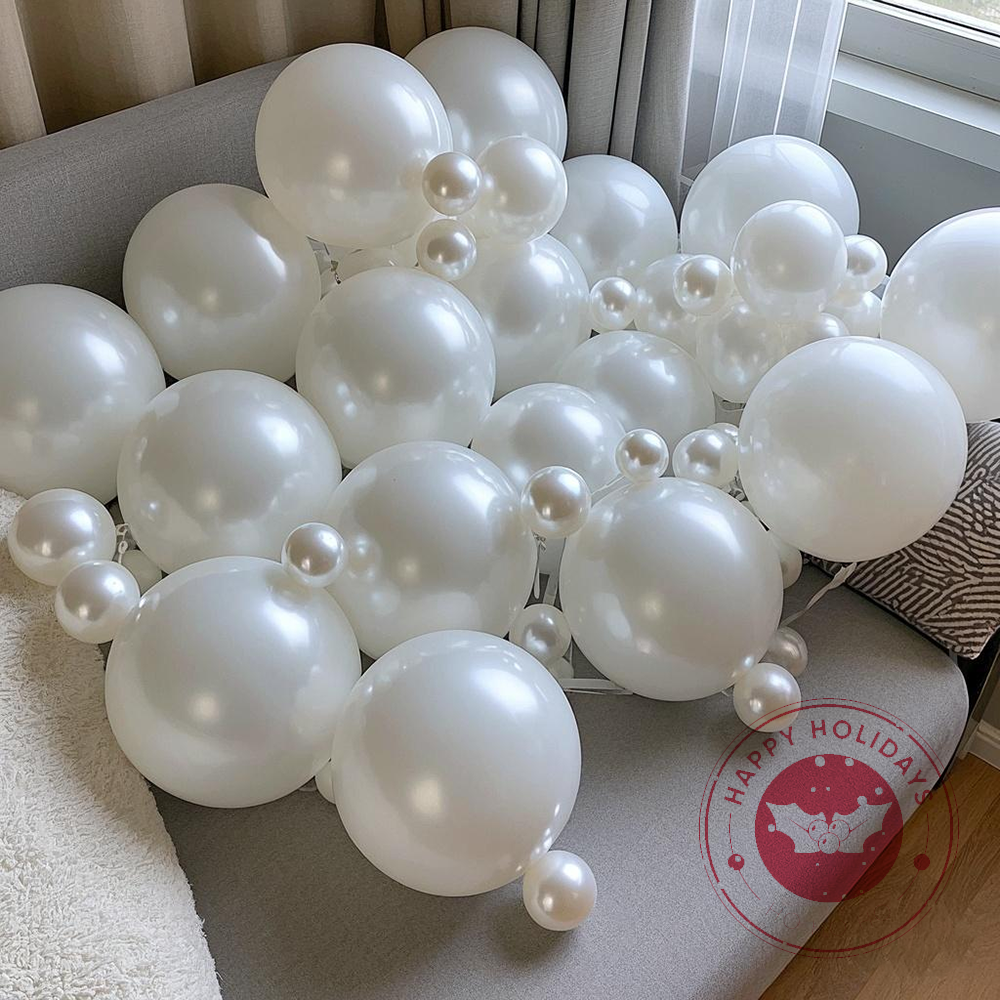 5/10/12inch Pearl White Balloo - Wedding Supply Wholesale incelemesi ve fiyatı