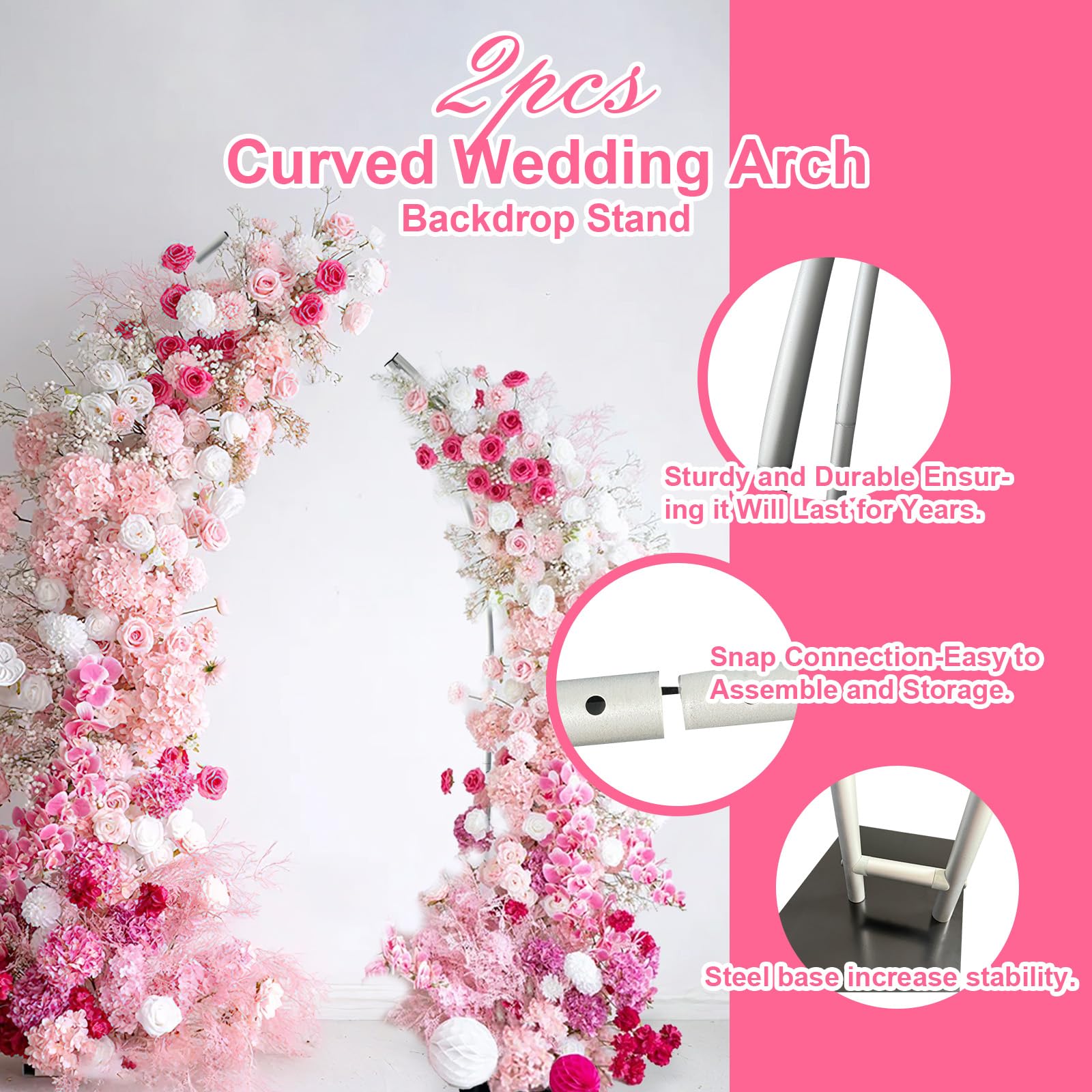 Half Arch Balloon Stand, Flowe - Wedding Balloon Arch incelemesi ve fiyatı