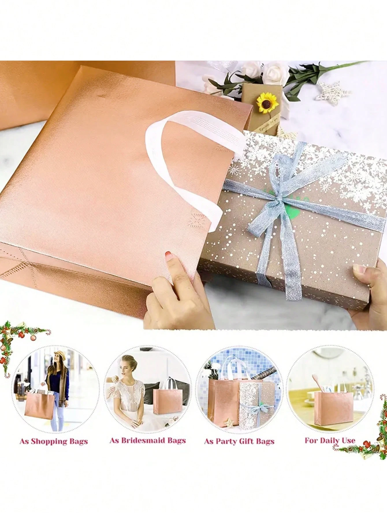Reusable Gift Tote Grocery Sho - Wedding Supply Shops incelemesi ve fiyatı