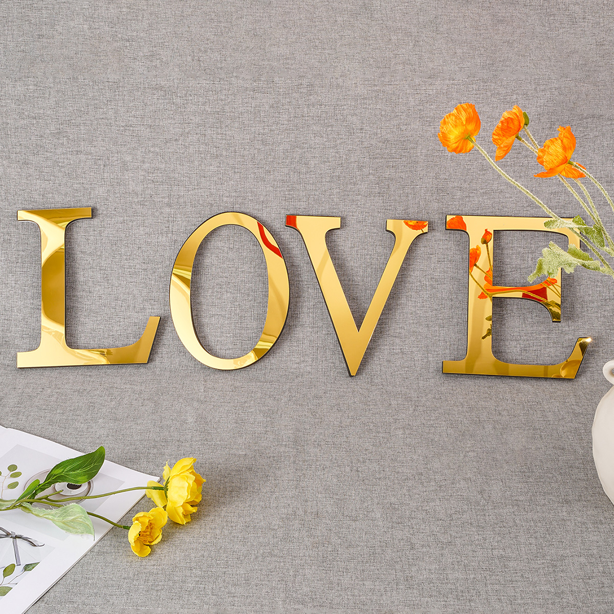20cm Silver Gold Black Acrylic - Wedding Package Gold incelemesi ve fiyatı