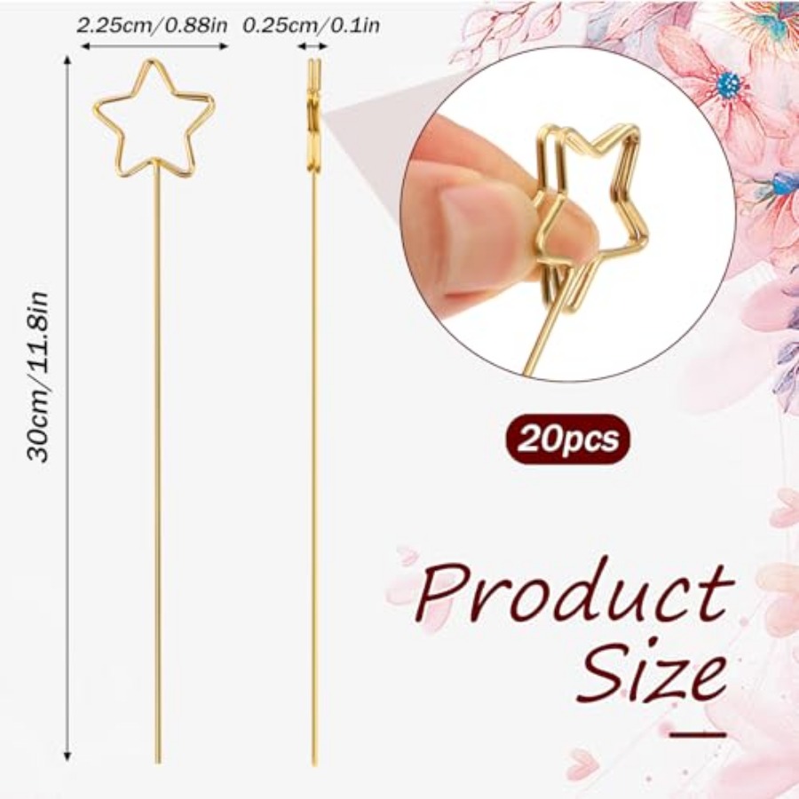 20Pcs Metal Floral Place Card  - Table Number Gold incelemesi ve fiyatı