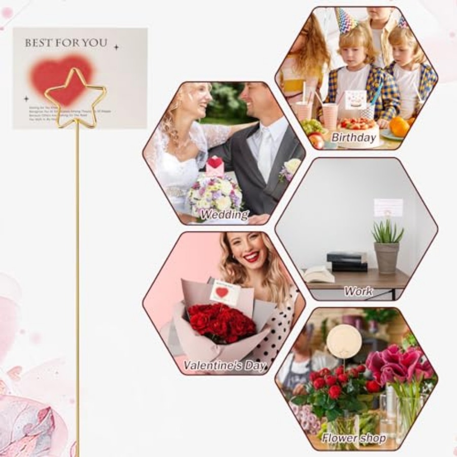 20Pcs Metal Floral Place Card  - Table Number Gold incelemesi ve fiyatı