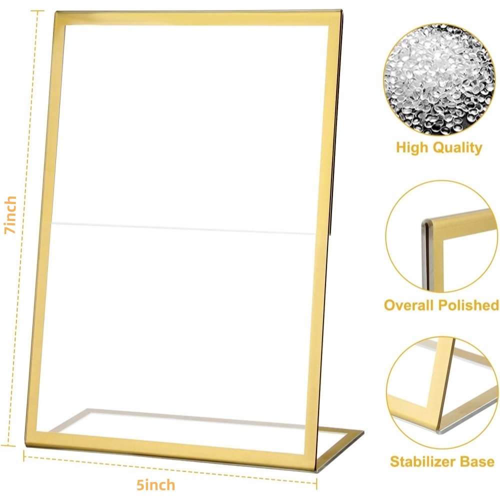 6-Pack 5x7 Gold Picture Frames - Table Number Gold incelemesi ve fiyatı
