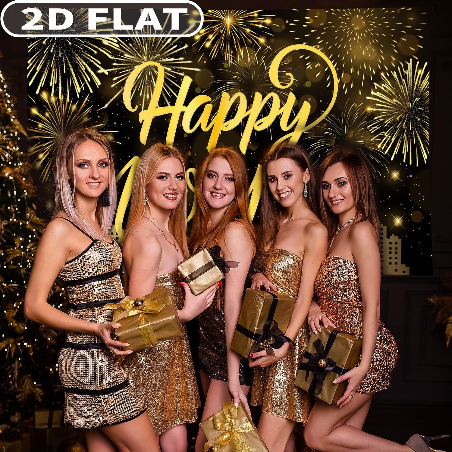 1pc Happy New Year Party Photo - Photo Booth Prop incelemesi ve fiyatı