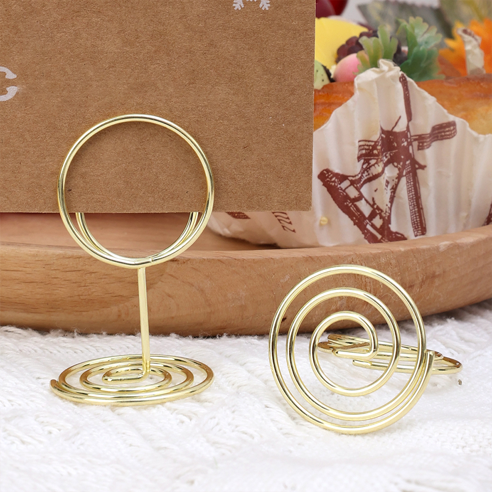 24-2pcs Metal Place Card Holde - Table Number Gold incelemesi ve fiyatı