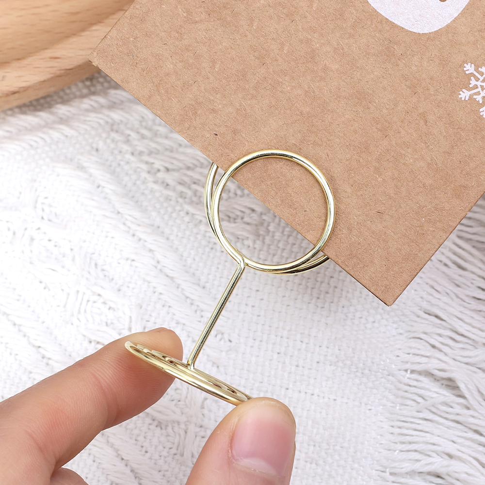 24-2pcs Metal Place Card Holde - Table Number Gold incelemesi ve fiyatı