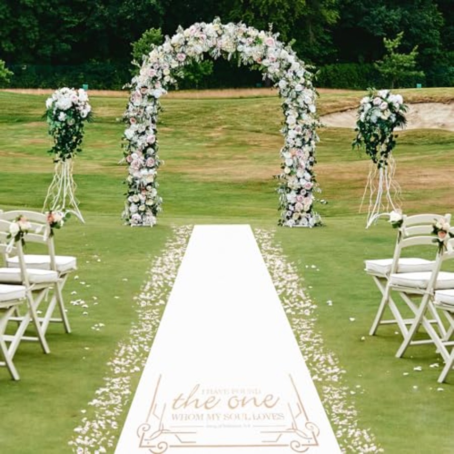 Thickened Aisle Runner for Wed - Aisle Runner White incelemesi ve fiyatı