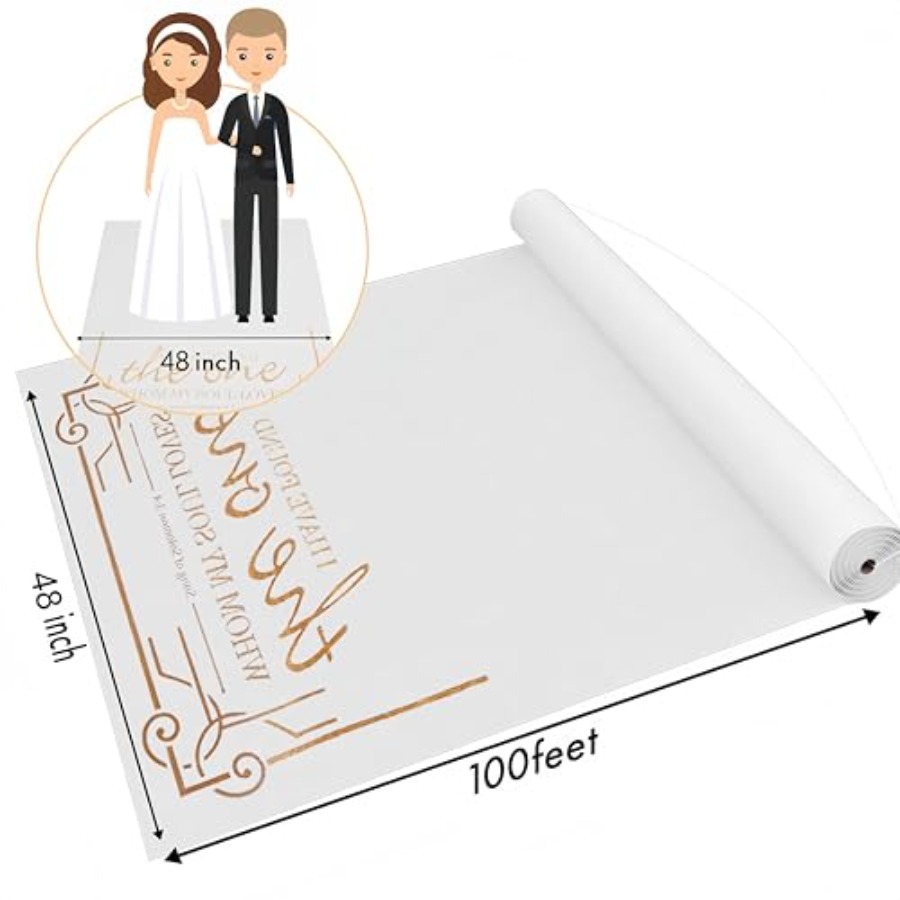 Thickened Aisle Runner for Wed - Aisle Runner White incelemesi ve fiyatı