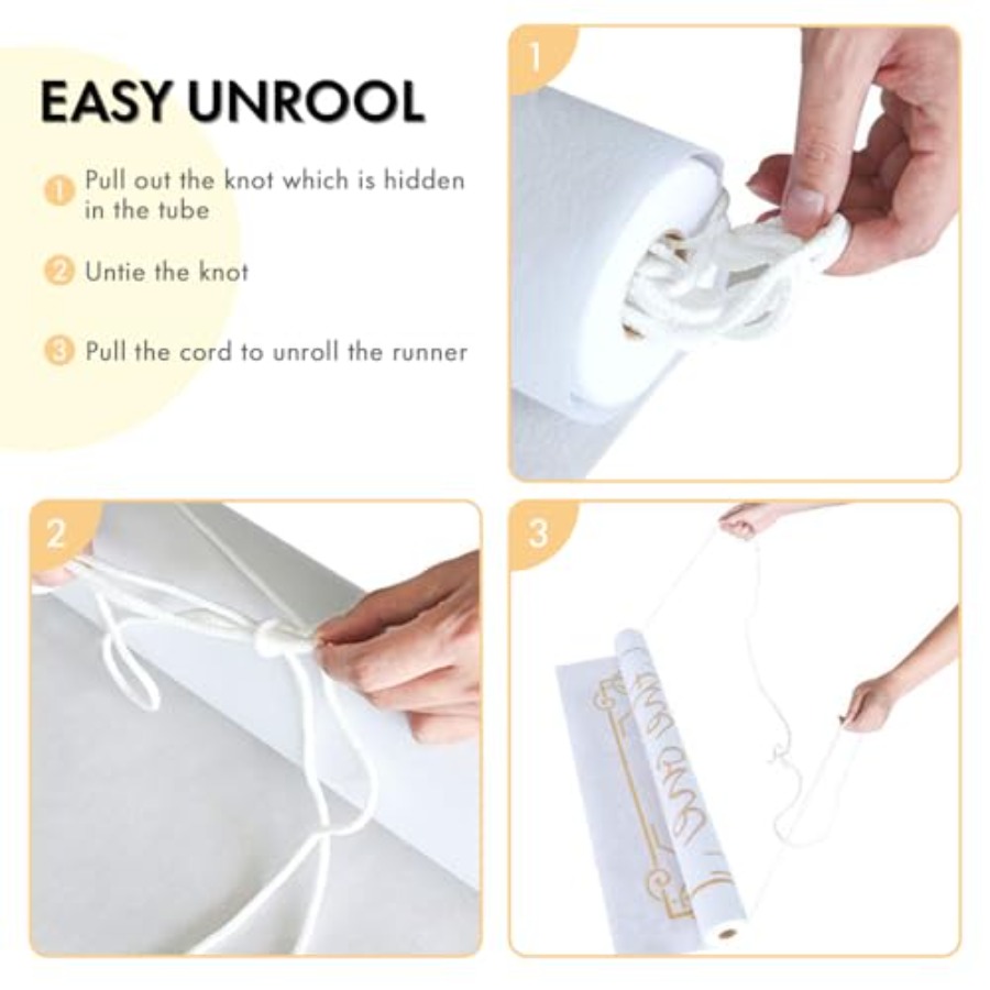 Thickened Aisle Runner for Wed - Aisle Runner White incelemesi ve fiyatı
