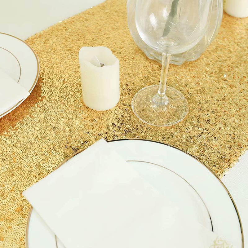 Golden Sequin Table Runner for - Table Runner Sequin incelemesi ve fiyatı