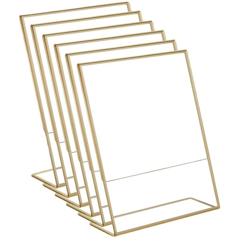 6Pack 8.5 X 11 Acrylic Sign Ho - Table Number Gold incelemesi ve fiyatı