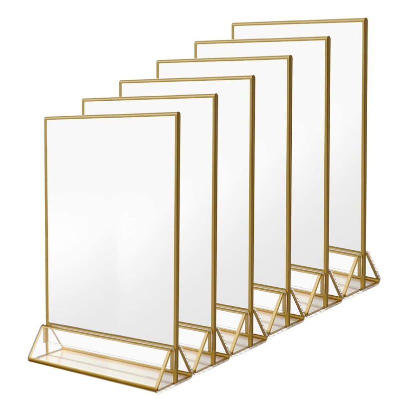 6Pack 8.5 X 11 Acrylic Sign Ho - Table Number Gold incelemesi ve fiyatı