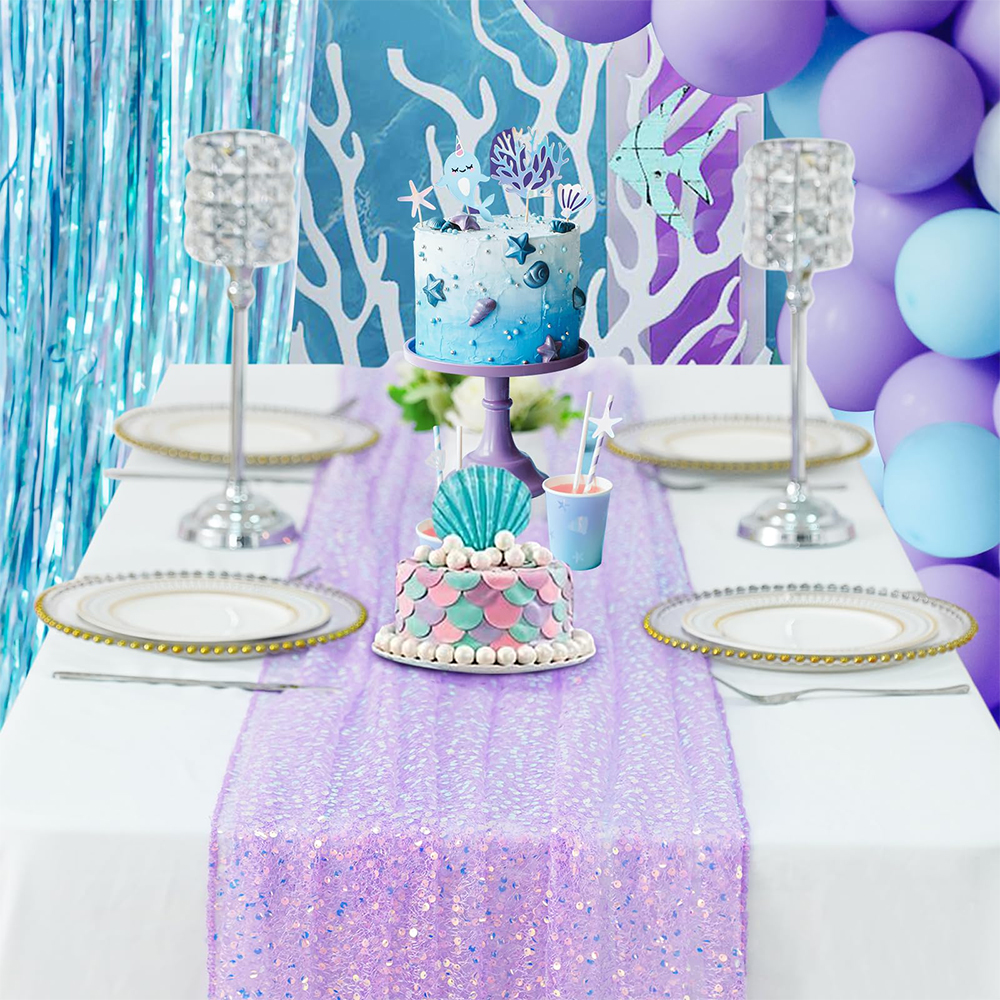 Mermaid Table Runner Iridescen - Table Runner Sequin incelemesi ve fiyatı