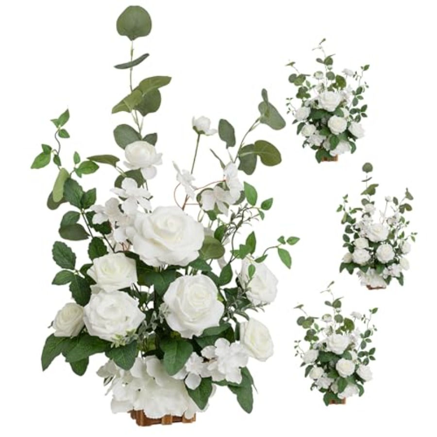 Freestanding Artificial Flower - Aisle Runner White incelemesi ve fiyatı