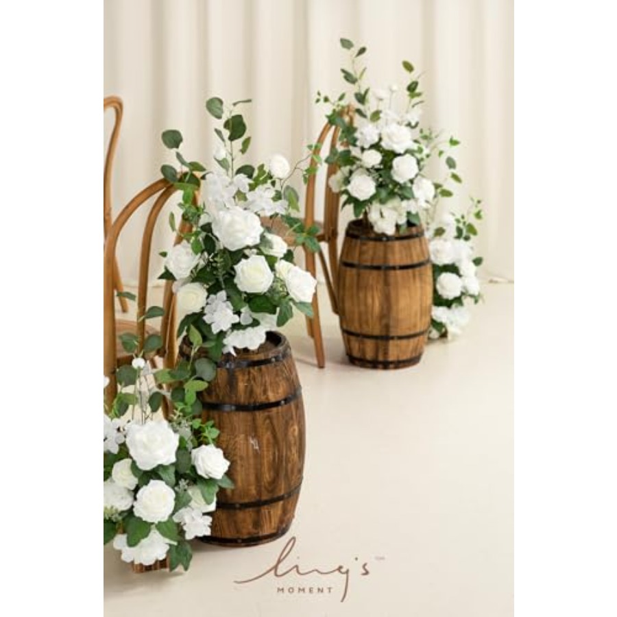 Freestanding Artificial Flower - Aisle Runner White incelemesi ve fiyatı