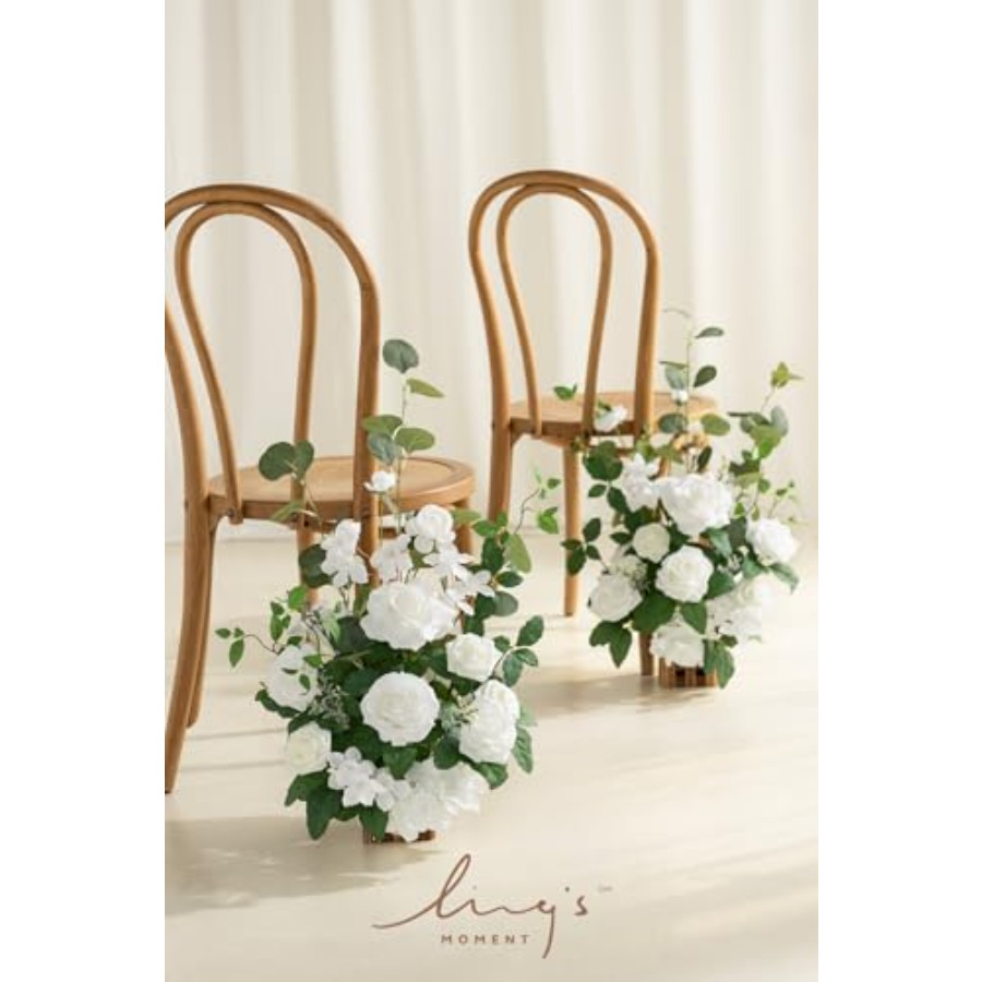 Freestanding Artificial Flower - Aisle Runner White incelemesi ve fiyatı